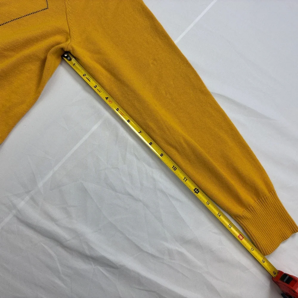 St. John's Bay Men's Yellow/Gray/White Argyle Crewneck Sweater